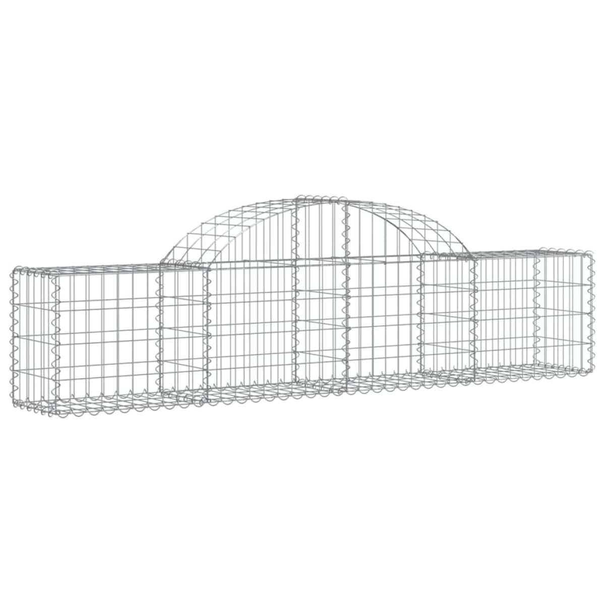 vidaXL Συρματοκιβώτια Τοξωτά 4 τεμ. 200x30x40/60 εκ. Γαλβαν. Ατσάλι