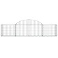 vidaXL Συρματοκιβώτια Τοξωτά 4 τεμ. 200x30x40/60 εκ. Γαλβαν. Ατσάλι