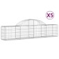 vidaXL Συρματοκιβώτια Τοξωτά 5 τεμ. 200x30x40/60 εκ. Γαλβαν. Ατσάλι