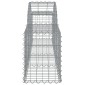 vidaXL Συρματοκιβώτια Τοξωτά 5 τεμ. 200x30x40/60 εκ. Γαλβαν. Ατσάλι