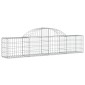 vidaXL Συρματοκιβώτια Τοξωτά 7 τεμ. 200x30x40/60 εκ. Γαλβαν. Ατσάλι