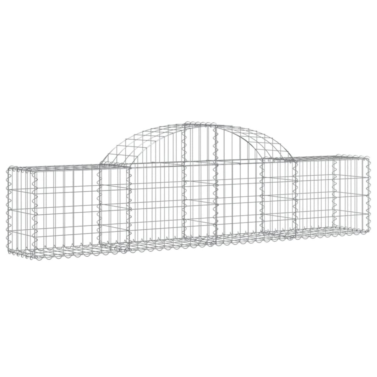 vidaXL Συρματοκιβώτια Τοξωτά 8 τεμ. 200x30x40/60 εκ. Γαλβαν. Ατσάλι