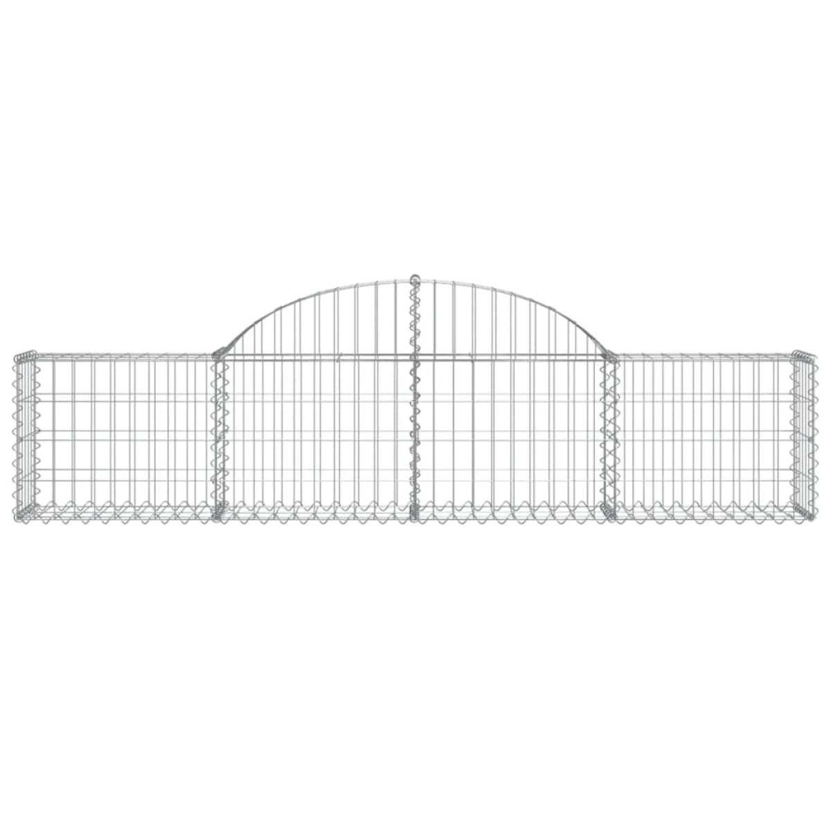 vidaXL Συρματοκιβώτια Τοξωτά 8 τεμ. 200x30x40/60 εκ. Γαλβαν. Ατσάλι