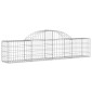 vidaXL Συρματοκιβώτια Τοξωτά 12 τεμ. 200x30x40/60 εκ. Γαλβαν. Ατσάλι