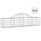 vidaXL Συρματοκιβώτια Τοξωτά 13 τεμ. 200x30x40/60 εκ. Γαλβαν. Ατσάλι