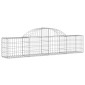 vidaXL Συρματοκιβώτια Τοξωτά 18 τεμ. 200x30x40/60 εκ. Γαλβαν. Ατσάλι
