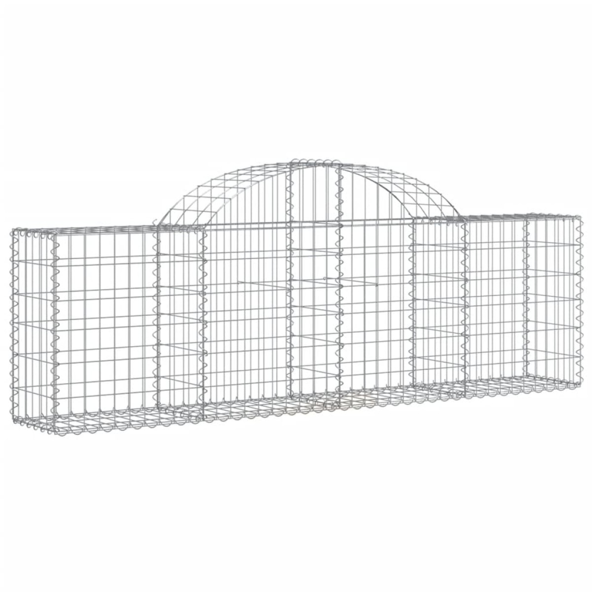 vidaXL Συρματοκιβώτια Τοξωτά 11 τεμ. 200x30x60/80 εκ. Γαλβαν. Ατσάλι