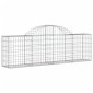 vidaXL Συρματοκιβώτια Τοξωτά 11 τεμ. 200x30x60/80 εκ. Γαλβαν. Ατσάλι