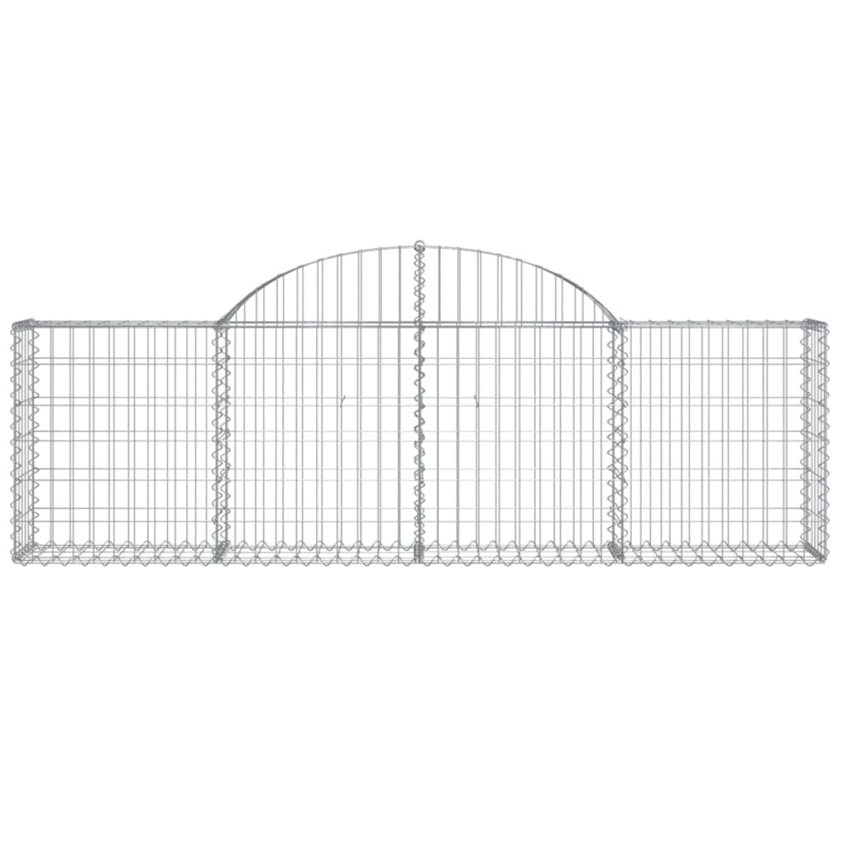 vidaXL Συρματοκιβώτια Τοξωτά 11 τεμ. 200x30x60/80 εκ. Γαλβαν. Ατσάλι