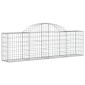 vidaXL Συρματοκιβώτια Τοξωτά 12 τεμ. 200x30x60/80 εκ. Γαλβαν. Ατσάλι