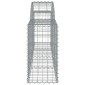 vidaXL Συρματοκιβώτια Τοξωτά 12 τεμ. 200x30x60/80 εκ. Γαλβαν. Ατσάλι