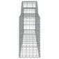 vidaXL Συρματοκιβώτια Τοξωτά 15 τεμ. 200x30x60/80 εκ. Γαλβαν. Ατσάλι