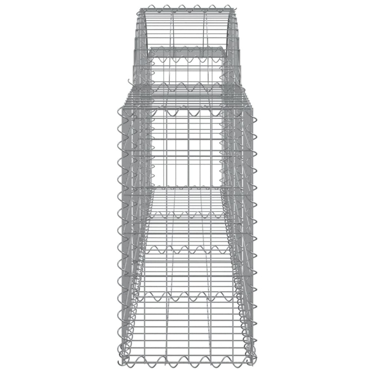 vidaXL Συρματοκιβώτια Τοξωτά 20 τεμ. 200x30x60/80 εκ. Γαλβαν. Ατσάλι