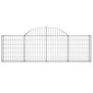 vidaXL Συρματοκιβώτια Τοξωτά 25 τεμ. 200x30x60/80 εκ. Γαλβαν. Ατσάλι