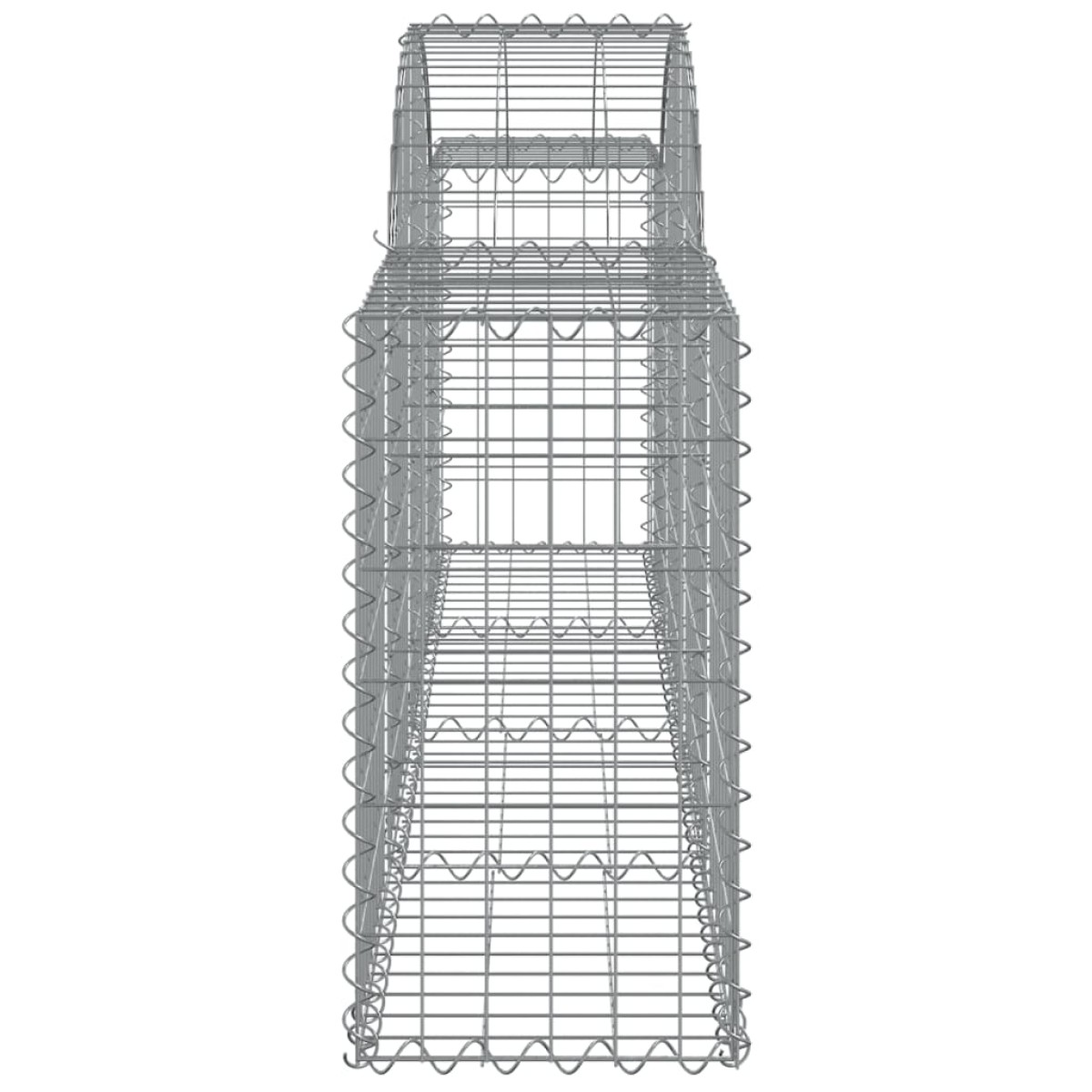 vidaXL Συρματοκιβώτια Τοξωτά 25 τεμ. 200x30x60/80 εκ. Γαλβαν. Ατσάλι
