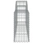 vidaXL Συρματοκιβώτια Τοξωτά 25 τεμ. 200x30x60/80 εκ. Γαλβαν. Ατσάλι