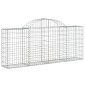 vidaXL Συρματοκιβώτια Τοξωτά 7 τεμ. 200x30x80/100 εκ. Γαλβαν. Ατσάλι