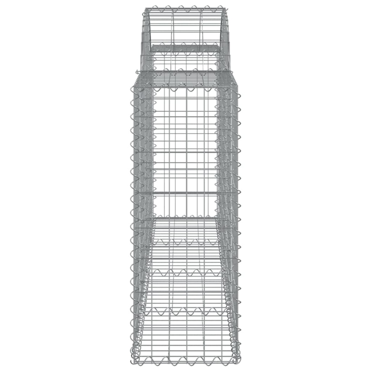 vidaXL Συρματοκιβώτια Τοξωτά 12 τεμ. 200x30x80/100 εκ. Γαλβαν. Ατσάλι