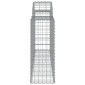 vidaXL Συρματοκιβώτια Τοξωτά 12 τεμ. 200x30x80/100 εκ. Γαλβαν. Ατσάλι