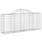 vidaXL Συρματοκιβώτια Τοξωτά 20 τεμ. 200x30x80/100 εκ. Γαλβαν. Ατσάλι