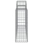 vidaXL Συρματοκιβώτια Τοξωτά 25 τεμ. 200x30x80/100 εκ. Γαλβαν. Ατσάλι