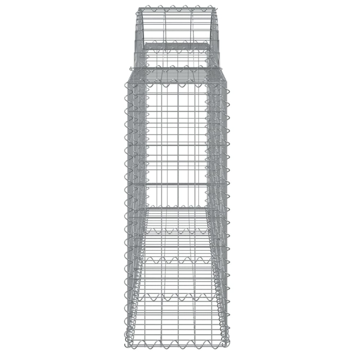 vidaXL Συρματοκιβώτια Τοξωτά 40 τεμ. 200x30x80/100 εκ. Γαλβαν. Ατσάλι