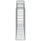 vidaXL Συρματοκιβώτια Τοξωτά 2 τεμ. 200x30x100/120 εκ. Γαλβαν. Ατσάλι