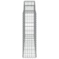 vidaXL Συρματοκιβώτια Τοξωτά 3 τεμ. 200x30x100/120 εκ. Γαλβαν. Ατσάλι