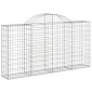 vidaXL Συρματοκιβώτια Τοξωτά 8 τεμ. 200x30x100/120 εκ. Γαλβαν. Ατσάλι