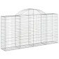 vidaXL Συρματοκιβώτια Τοξωτά 11 τεμ. 200x30x100/120 εκ. Γαλβαν. Ατσάλι