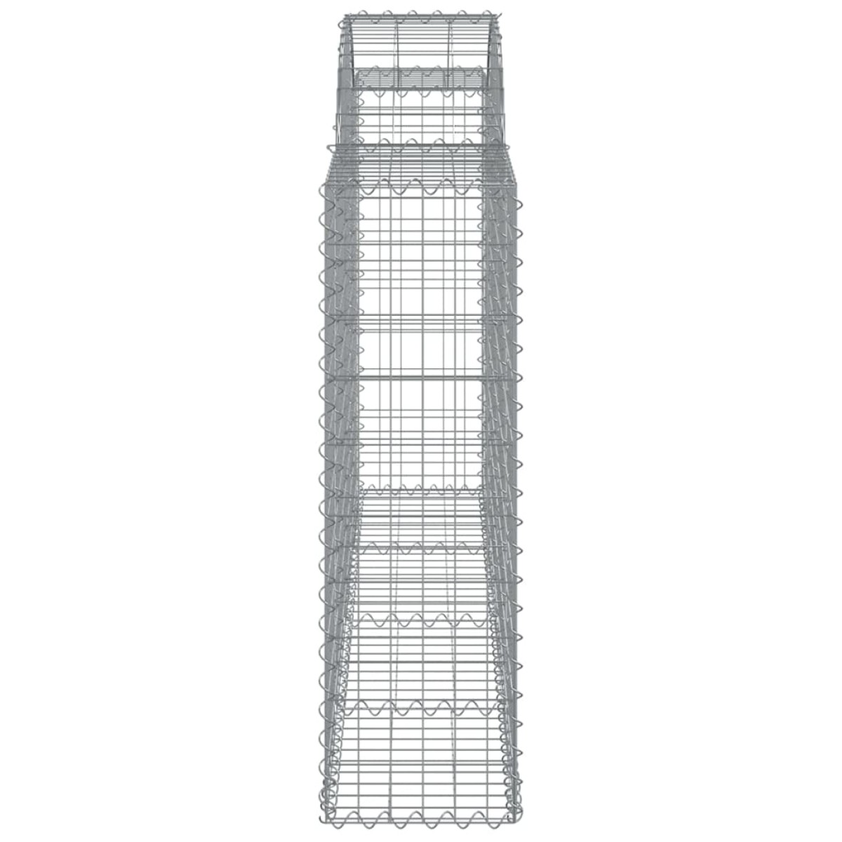 vidaXL Συρματοκιβώτια Τοξωτά 11 τεμ. 200x30x100/120 εκ. Γαλβαν. Ατσάλι