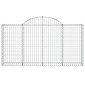 vidaXL Συρματοκιβώτια Τοξωτά 12 τεμ. 200x30x100/120 εκ. Γαλβαν. Ατσάλι