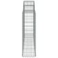 vidaXL Συρματοκιβώτια Τοξωτά 18 τεμ. 200x30x100/120 εκ. Γαλβαν. Ατσάλι