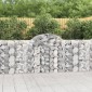 vidaXL Συρματοκιβώτια Τοξωτά 20 τεμ. 200x30x100/120 εκ. Γαλβαν. Ατσάλι