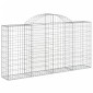 vidaXL Συρματοκιβώτια Τοξωτά 25 τεμ. 200x30x100/120 εκ. Γαλβαν. Ατσάλι