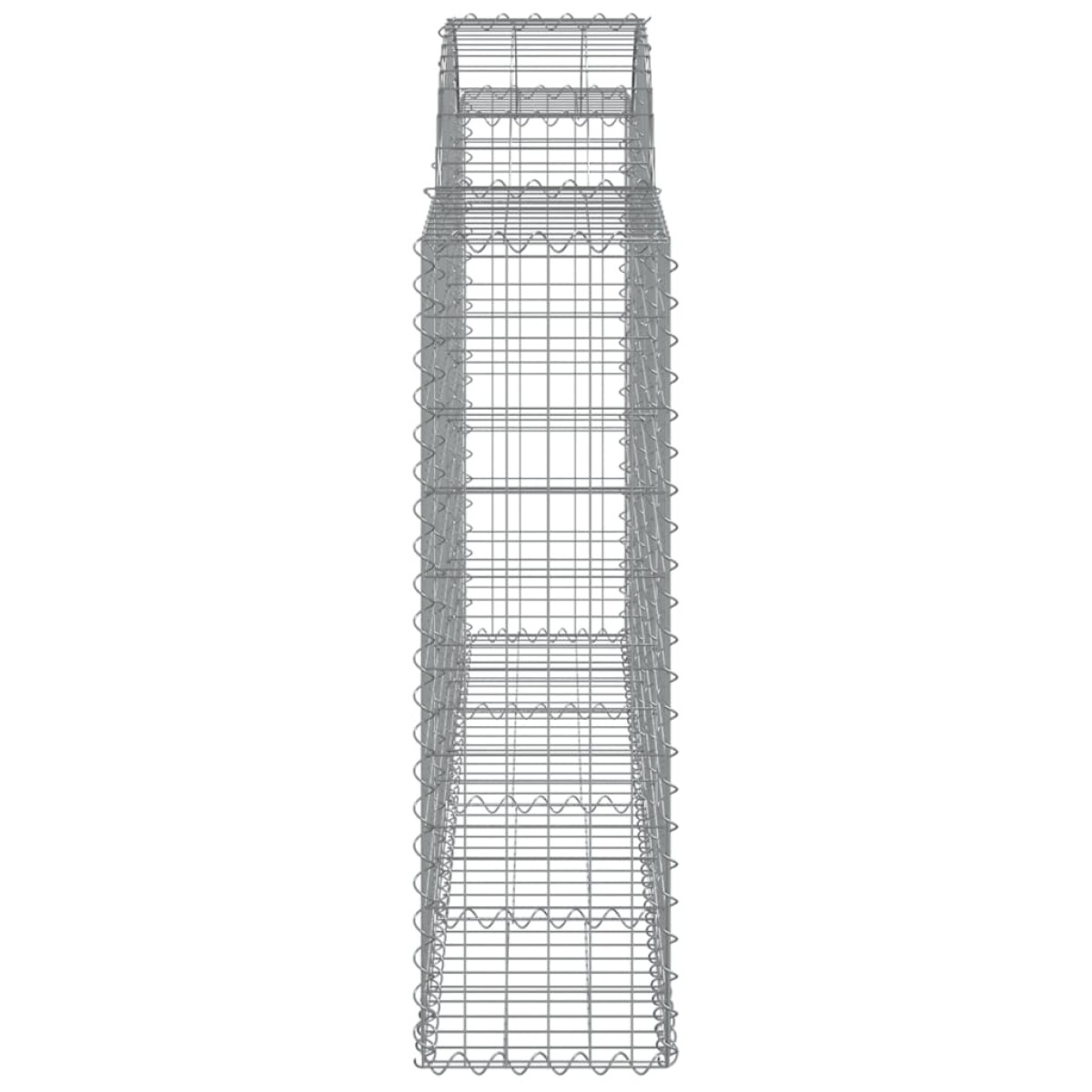 vidaXL Συρματοκιβώτια Τοξωτά 30 τεμ. 200x30x100/120 εκ. Γαλβαν. Ατσάλι