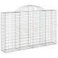 vidaXL Συρματοκιβώτια Τοξωτά 6 τεμ. 200x30x120/140 εκ. Γαλβαν. Ατσάλι