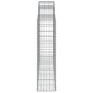 vidaXL Συρματοκιβώτια Τοξωτά 8 τεμ. 200x30x120/140 εκ. Γαλβαν. Ατσάλι