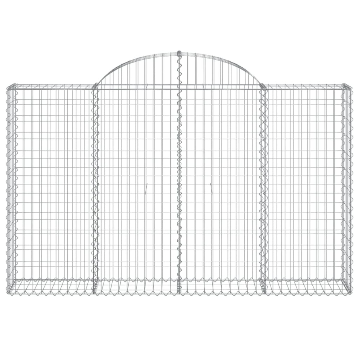 vidaXL Συρματοκιβώτια Τοξωτά 13 τεμ. 200x30x120/140 εκ. Γαλβαν. Ατσάλι