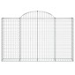 vidaXL Συρματοκιβώτια Τοξωτά 13 τεμ. 200x30x120/140 εκ. Γαλβαν. Ατσάλι