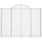 vidaXL Συρματοκιβώτια Τοξωτά 4 τεμ. 200x30x140/160 εκ. Γαλβαν. Ατσάλι