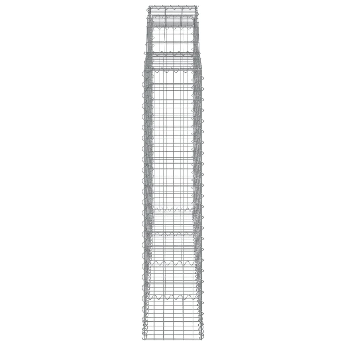 vidaXL Συρματοκιβώτια Τοξωτά 7 τεμ. 200x30x140/160 εκ. Γαλβαν. Ατσάλι