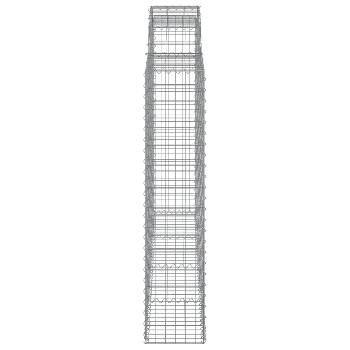vidaXL Συρματοκιβώτια Τοξωτά 8 τεμ. 200x30x140/160 εκ. Γαλβαν. Ατσάλι