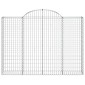 vidaXL Συρματοκιβώτια Τοξωτά 10 τεμ. 200x30x140/160 εκ. Γαλβαν. Ατσάλι