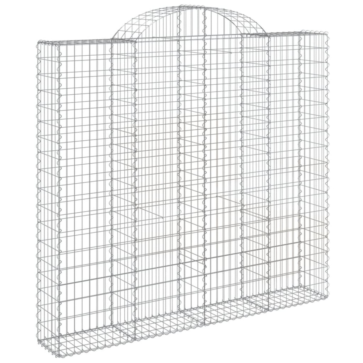 vidaXL Συρματοκιβώτια Τοξωτά 6 τεμ. 200x30x180/200 εκ. Γαλβαν. Ατσάλι