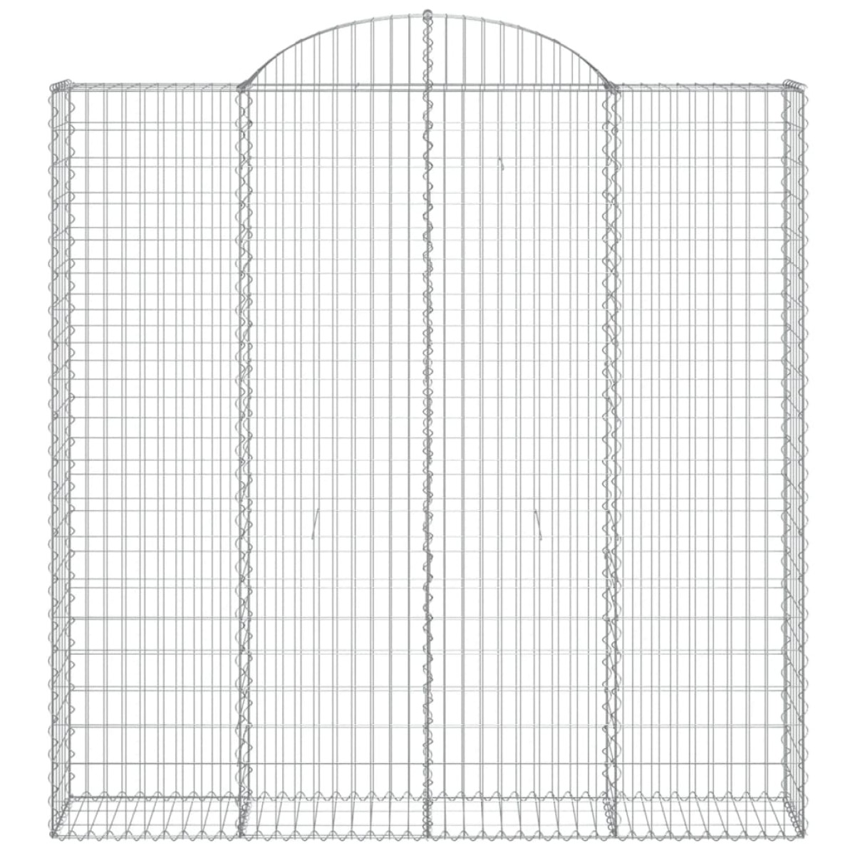 vidaXL Συρματοκιβώτια Τοξωτά 7 τεμ. 200x30x200/220 εκ. Γαλβαν. Ατσάλι