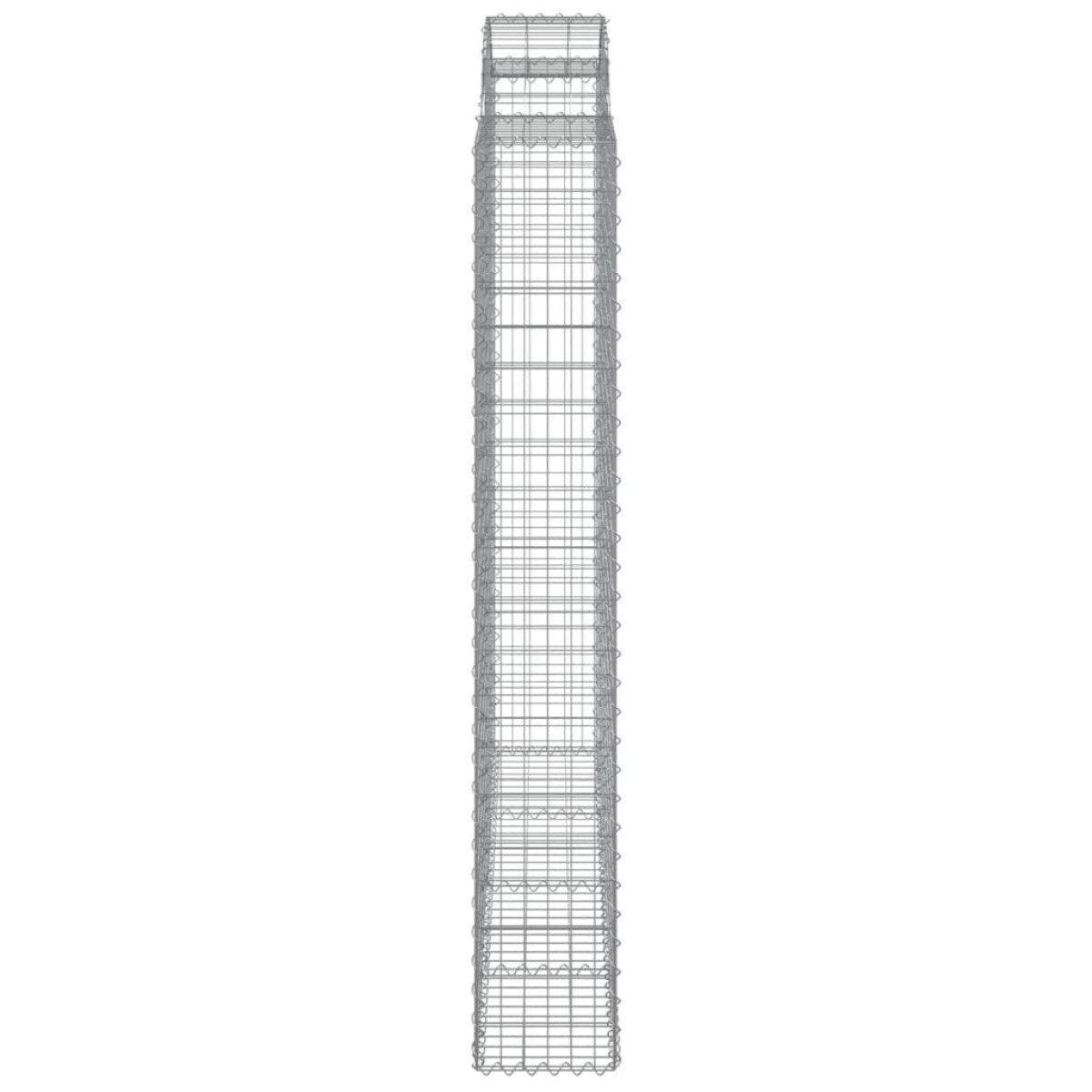 vidaXL Συρματοκιβώτια Τοξωτά 7 τεμ. 200x30x200/220 εκ. Γαλβαν. Ατσάλι