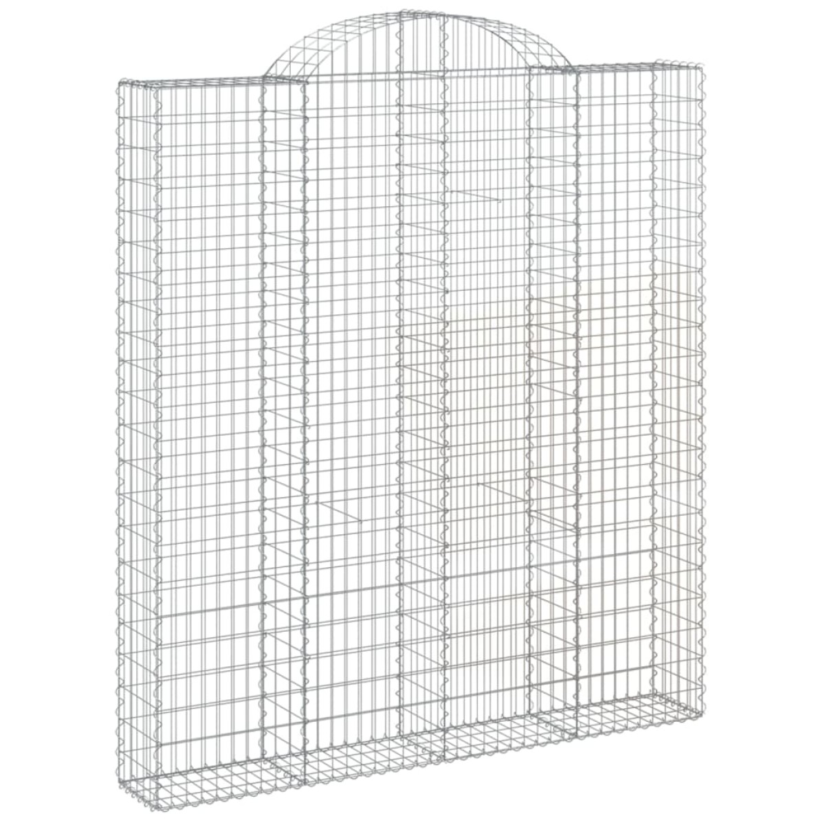 vidaXL Συρματοκιβώτια Τοξωτά 6 τεμ. 200x30x220/240 εκ. Γαλβαν. Ατσάλι