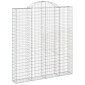 vidaXL Συρματοκιβώτια Τοξωτά 6 τεμ. 200x30x220/240 εκ. Γαλβαν. Ατσάλι