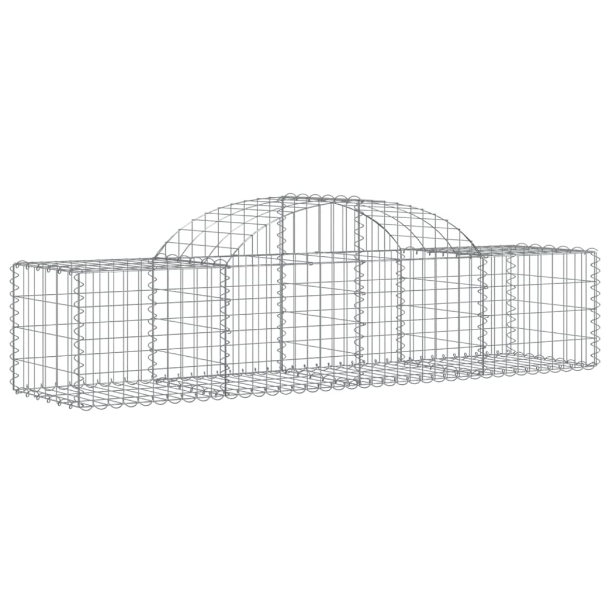 vidaXL Συρματοκιβώτια Τοξωτά 11 τεμ. 200x50x40/60 εκ. Γαλβαν. Ατσάλι